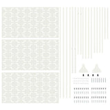 Privacy Screen White 100 x 50 x 180 cm Steel 868578