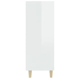 Sideboard High Gloss White 69.5x32.5x90 cm Engineered Wood 812246