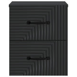 Wall-Mounted Bedside Cabinet 2 pcs Black 34.5 x 33 x 40 cm 898638