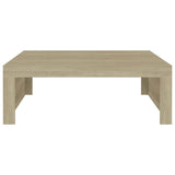 ZNTS Coffee Table Sonoma Oak 100x100x35 cm Engineered Wood 808570