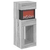 Electric Fireplace Grey Sonoma 35 x 30 x 86 cm Engineered wood 8021132