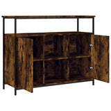 Sideboard Smoked Oak 100x35x80 cm Engineered Wood 835501