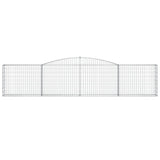 Arched Gabion Baskets 25 pcs 400x30x80/100 cm Galvanised Iron 3146864
