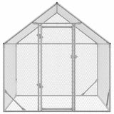 Chicken Cage Silver 200 x 170 x 177 cm Galvanised Steel 42023409