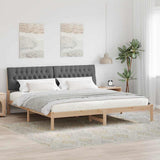 Bed Frame with Upholstered Headboard Brown 200 x 200 cm 3394379