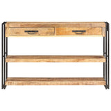Sideboard 120x30x75 cm Solid Rough Mango Wood 321802