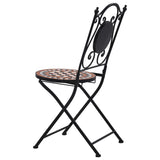 Mosaic Bistro Set Terracotta Powder-coated iron, ceramic tile 279689