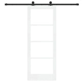 Sliding Door ORKDAL White and Black 78 x 202 cm 3332020