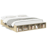 Bed Frame without Mattress Sonoma Oak 200x200 cm 3280540