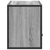 TV Cabinet Grey Sonoma 80x31x39.5 cm Engineered Wood and Metal 848922