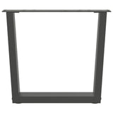 Coffee Table Legs V-Shape 2 pcs Anthracite 50x cm Steel 4012630