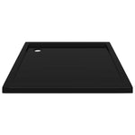 Square ABS Shower Base Tray Black 80x80 cm 148916