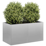 Planter 80x40x40 cm Galvanised Steel 860673