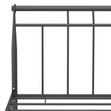 Bed Frame without Mattress Black Metal 100x200 cm 325033