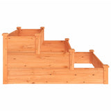 Garden Raised Bed Brown 120x120x56 cm Solid Wood Fir 364305