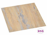Flooring Planks 5.11 m 55 pcs PVC Brown and Grey 42046341