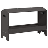 Chicken Feeding Trough Black 81 x 32 x 53.5 cm 874618