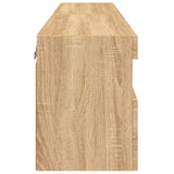 TV Wall Cabinets with LED Lights 2 pcs Sonoma Oak 60x30x40 cm 837188