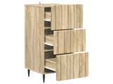 Drawer Cabinet Sonoma Oak 33 x 34.5 x 92 cm Engineered Wood 894387