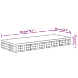 Bonnell Spring Mattress Medium 80x200 cm 372938
