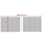 Garden Fence 400x100 cm Reed 365748