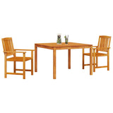 Garden Dining Set 3 pcs Brown Solid Acacia Wood 3375684