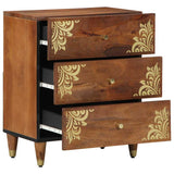 Bedside Cabinet Honey Brown 50 x 33 x 62 cm Solid Mango Wood 4018745