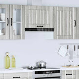 Kitchen Wall Cabinet Lucca Grey Sonoma Engineered Wood 853843