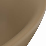 Luxury Basin Overflow Oval Matt Cream 58.5x39 cm Ceramic 146941