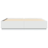 Bed Frame without Mattress White 180x200 cm Super King 3209681