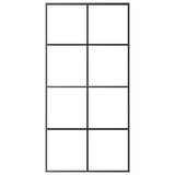 Sliding Door Black 102.5x205 cm ESG Glass and Aluminium 151674