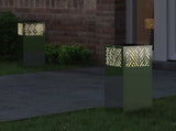 Solar LED Pathway Light 2 pcs Silver Galvanized 879728