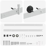 Sliding Door Hardware Kit 152.4 cm Steel White 42055682