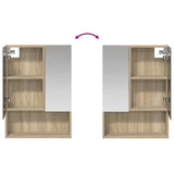 Bathroom Mirror Cabinet with Shelf Sonoma Oak 50 x 14.5 x 70 cm 889201
