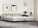 Bed Frame without Mattress Sonoma Oak 200x200 cm 3280018
