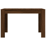 ZNTS Dining Table Brown Oak 120x60x76 cm Engineered Wood 838191