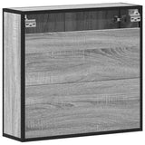 Bathroom Mirror Cabinet Grey Sonoma 65x20x60 cm Engineered Wood 849262