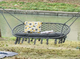 Two-Seater Boho Macrame Hammock Swing - Grey T3398P325159