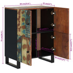 Sideboard with 4 Doors 60x33x75 cm Solid Wood Reclaimed 352919