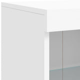 Sideboard with LED Lights White 81x37x100 cm 836714