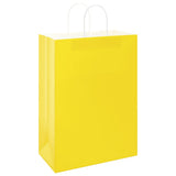 Paper Bags 250 pcs with Handles Yellow 32x17x44 cm 4101790