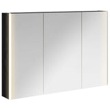 Bathroom Mirror Cabinet Black Oak 103.5 x 15.5 x 70 cm 889272