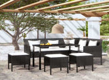 Couch Sofa Set Black, Cream White 318581
