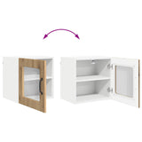 Wall Glass Cabinet PORTO Artisan Oak 40 x 31 x 40 cm 885203