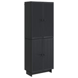 Cabinet Set 2 pcs Black 66 x 34.5 x 90 cm Engineered Wood 3416359