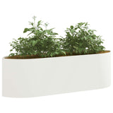 Raised Garden Bed White 140 x 40x 40 cm Steel 8011713