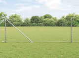 Hexagonal Fence with Post 10 x 1.4 m Galvanised Steel Silver 3353350