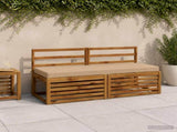 2-Piece Bench Cushions SOEST 2 pcs 100% Polyester Sand 950307