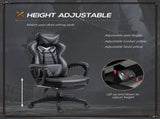 Computer Gaming Chair, Racing Desk Chair Lumbar Support and Footrest, PU Leather Gamer Chair T3398P328205