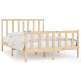 Bed Frame without Mattress 140x190 cm Solid Wood 3105205